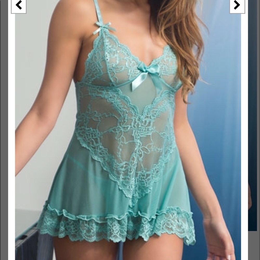 Large Turquoise babydoll